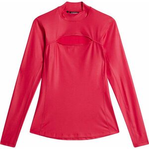 J.Lindeberg Sage Long Sleeve Womens Top Rose Red M Polo košeľa vyobraziť
