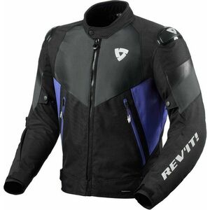 Rev'it! Jacket Control H2O Black/Blue 3XL Textilná bunda vyobraziť