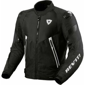 Rev'it! Jacket Control H2O Black/White S Textilná bunda vyobraziť