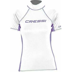 Cressi Rash Guard Lady Short Sleeve Tričko White/Lilac XS vyobraziť