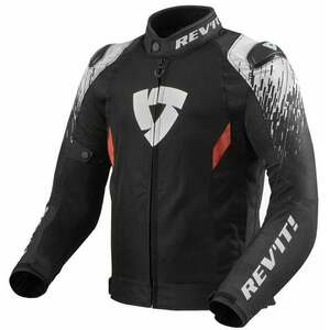 Rev'it! Jacket Quantum 2 Air Black/White XL Textilná bunda vyobraziť