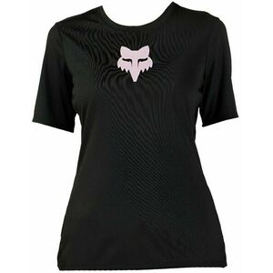FOX Womens Ranger Foxhead Short Sleeve Jersey Black L vyobraziť