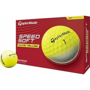 TaylorMade Speed Soft Golf Balls Yellow vyobraziť