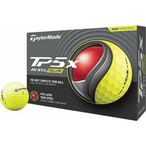 TaylorMade TP5x Golf Balls Yellow 2024 vyobraziť