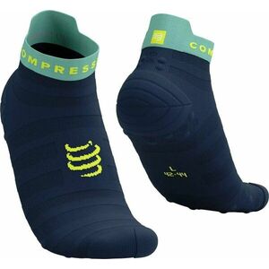 Compressport Pro Racing Socks V4.0 Ultralight Run Low Dress Blues/Eggshell Blue/Green Sheen T1 Bežecké ponožky vyobraziť