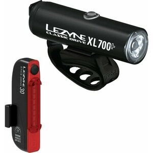 Lezyne Classic Drive XL 700+/Stick Drive Pair Satin Black/Black Front 700 lm / Rear 30 lm Predný-Zadný Cyklistické svetlo vyobraziť