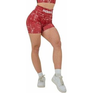 Nebbia High Waisted Leggings Shorts 5" Hammies Red XS Fitness nohavice vyobraziť