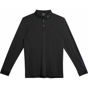 J.Lindeberg Tour Tech Mens Long Sleeve Black M Polo košeľa vyobraziť