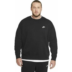 Nike Club Crew Mens Fleece Black/White 2XL Fitness mikina vyobraziť
