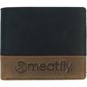 Meatfly Eddie Premium Leather Wallet Black/Oak Peňaženka vyobraziť