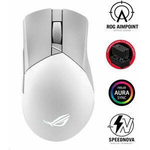 ASUS myš ROG GLADIUS III Wireless Aimpoint White (P711), RGB, Bluetooth, biela vyobraziť