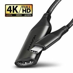 AXAGON RVC-HI2M, USB-C -> HDMI 2.0a redukcia / adaptér, 4K/60Hz HDR10 vyobraziť