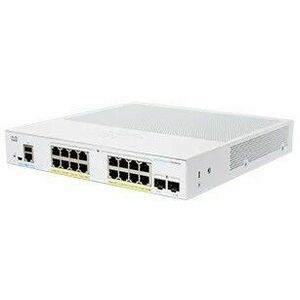 Cisco switch CBS250-16P-2G (16xGbE, 2xSFP, 16xPoE+, 120W, fanless) - REFRESH vyobraziť