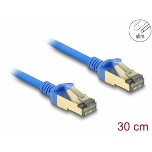 Delock Sieťový kábel RJ45, Cat.8.1, F/FTP, tenký, 0, 3 m, modrý vyobraziť