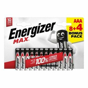 Energizer LR03/12 Max AAA 8+4 zadarmo vyobraziť