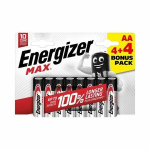 Energizer MAX - AA/4+4 AA batérie vyobraziť