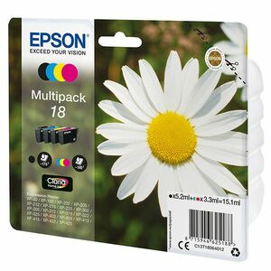 EPSON T1806 (C13T18064022) - originálna cartridge, čierna + farebná, 1x5, 2ml/3x3, 3ml vyobraziť