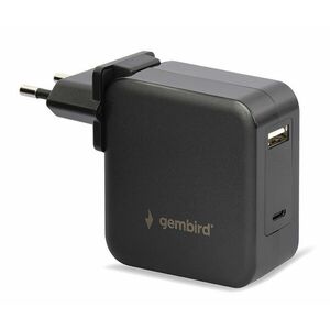 GEMBIRD Univerzálny adaptér NPA-PD60-01 pre notebook, Type-C PD, USB, 60W vyobraziť