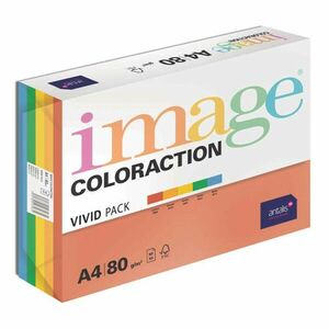 Image Coloraction kancelársky papier A4/80g, Mix intenzívny 5x20, mix - 100 vyobraziť
