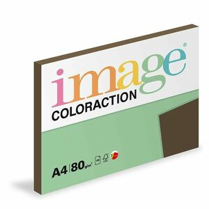 Image Coloraction papier pre výtvarné potreby A4/80g, Brown - Sýta hnedá, 100 listov vyobraziť