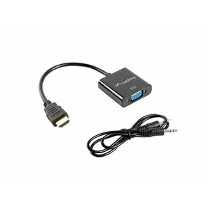 LANBERG adaptér HDMI (M) na VGA (F) + Minijack 3.5mm (F) kábel 20cm vyobraziť