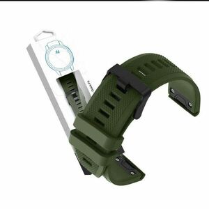 RhinoTech remienok pre Garmin QuickFit športový silikónový 22mm tmavo zelený vyobraziť