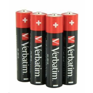 VERBATIM Alkalické batérie AAA, 4 Pack - Shrink, LR3 vyobraziť