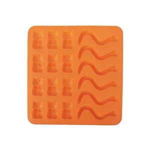 Forma na pečenie gumídkov/dážďoviek ORION 19x19x1cm Orange vyobraziť