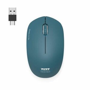 PORT CONNECT Wireless COLLECTION, bezdrátová myš, USB-A a USB-C dongle, 2.4Ghz, 1600DPI, safírová vyobraziť