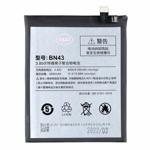 BN43 Xiaomi Baterie 4000mAh (OEM) vyobraziť