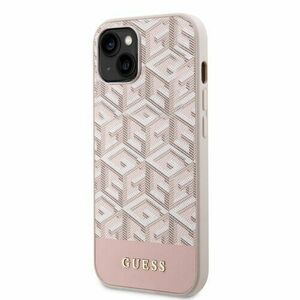 Guess PU G Cube MagSafe Kompatibilní Zadní Kryt pro iPhone 14 Pink vyobraziť