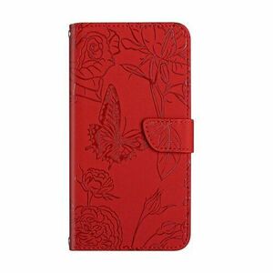 Puzdro Mezzo Book Xiaomi Redmi A3, vzor motýle - červené vyobraziť