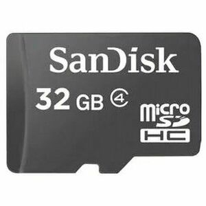 Sandisk/micro SDHC/32GB/18MBps/Class 4/+ Adaptér/Černá vyobraziť