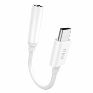 Dudao L16CPro adaptér USB-C / 3.5mm mini jack, biely (L16CPro white) vyobraziť