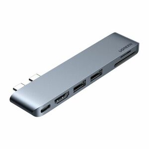 Ugreen CM380 USB-C HUB adaptér pre MacBook Air / Pro, šedý (80856) vyobraziť