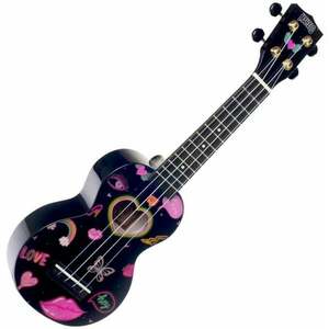 Mahalo Heart Sopránové ukulele Heart Black vyobraziť