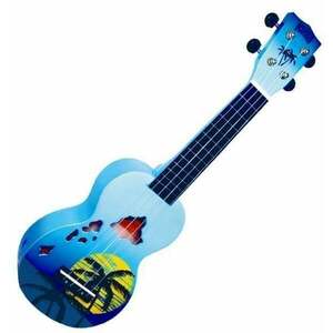 Mahalo Hawaii Sopránové ukulele Hawaii Blue Burst vyobraziť