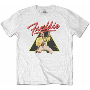 Freddie Mercury Tričko Triangle Unisex White XL vyobraziť