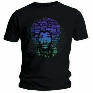 Jimi Hendrix Tričko Afro Speech Unisex Black M vyobraziť