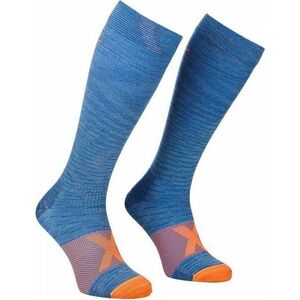 Ortovox Tour Compression Long M Safety Blue 39-41 Ponožky vyobraziť