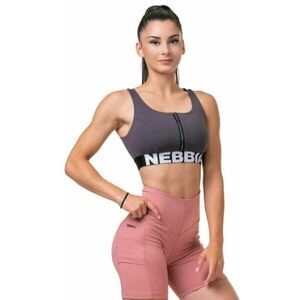 Nebbia Smart Zip Front Sports Bra Marron M Fitness bielizeň vyobraziť