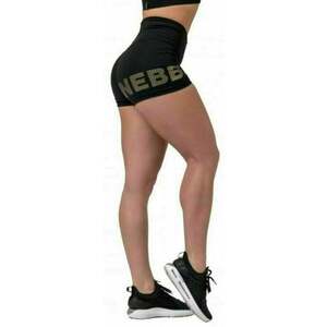 Nebbia Gold Print Shorts Black XS Fitness nohavice vyobraziť