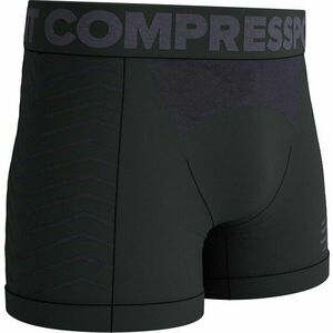 Compressport Seamless Boxer M Black/Grey L Bežecká spodná bielizeň vyobraziť