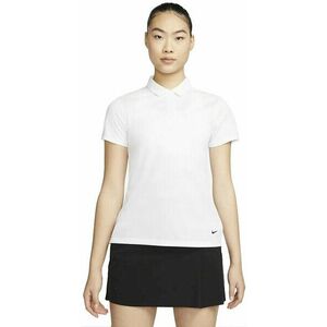 Nike Dri-Fit Victory Womens Golf Polo White/Black L Polo košeľa vyobraziť