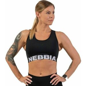 Nebbia Medium Impact Cross Back Sports Bra Black M Fitness bielizeň vyobraziť