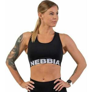 Nebbia Medium Impact Cross Back Sports Bra Black L Fitness bielizeň vyobraziť