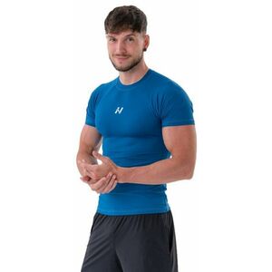 Nebbia Functional Slim-fit T-shirt Blue L Fitness tričko vyobraziť