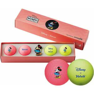Volvik Vivid Lite Disney Characters 4 Pack Golf Balls Minnie Mouse Plus Ball Marker Pink/Green vyobraziť