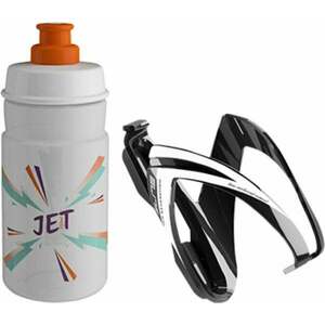 Elite Cycling CEO Bottle Cage + Jet Bottle Kit Black Glossy/Clear Orange 350 ml Cyklistická fľaša vyobraziť