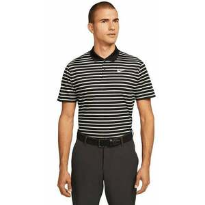 Nike Dri-Fit Victory Mens Striped Golf Polo Black/White XL Polo košeľa vyobraziť